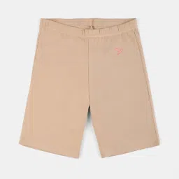 TWIN BIRDS Kids Beige Cotton Skinny Fit Shorts (Pack of 3) image 2