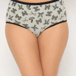 Clovia Multi Cotton Regular Fit Printed Hipster Panties - Pack Of 3 image 2