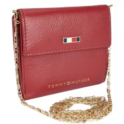 Tommy Hilfiger Redwood Red Solid Bi-Fold Wallet for Women image 2