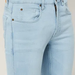 forca by lifestyle Forca Blue Slim Tapered Fit Jeans image 4