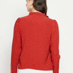 MADAME Red Printed Shirt image 2