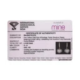 Malabar Gold and Diamonds 18k Gold & Diamond Mine Nosepin for Women image 4