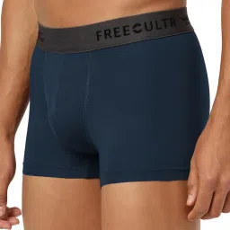 Freecultr Prussian Blue & Ash Grey Comfort Fit Trunks - Pack of 2 image 2