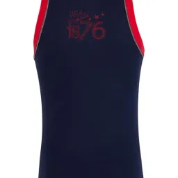 Jockey Boys Navy & Red Solid Vest image 2