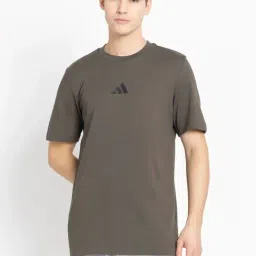 Adidas Brown Regular Fit Printed Sports T-Shirt-image-88