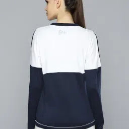 ALCIS White & Blue Logo Print Pullover image 2