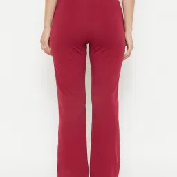 MADAME M Secret Maroon Regular Fit Trackpants image 2