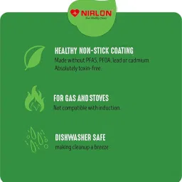 Nirlon Red Aluminium Non-Stick Appampatram and Appachatti Combo Set of 2 image 5