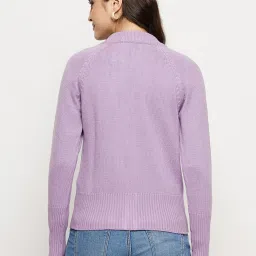 MADAME Lilac Regular Fit Sweater image 2
