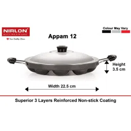 Nirlon Red Aluminium Non-Stick Cookware Set of 3 image 3