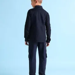 U.S. Polo Assn. Kids Multicolor Color Block Full Sleeves Shirt image 2