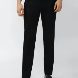 Van Heusen Black Slim Fit Trousers image 1