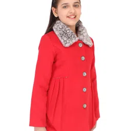 Cutecumber Kids Red Solid Jacket image 3