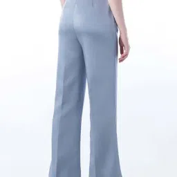 Only Blue Flared Fit Trousers image 2