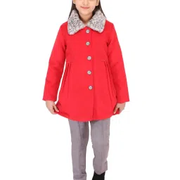 Cutecumber Kids Red Solid Jacket image 4