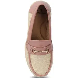Carlton London Women's Peach Loafers image 4