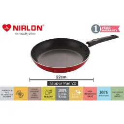 Nirlon Red Aluminium Non-Stick Coating Cookware Set of 3 image 4