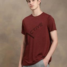 Turtle Maroon Slim Fit Printed T-Shirt-picture-23