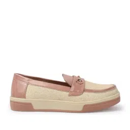 Carlton London Women's Peach Loafers image 2