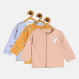MINIKLUB Kids Multicolor Printed Full Sleeves Shirt (Pack Of 3)-image-31