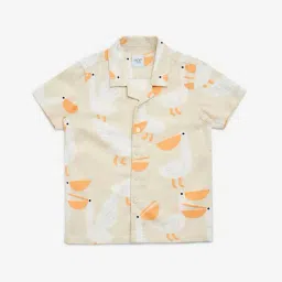 HOP Kids by Westside Beige Printed Shirt-picture-45