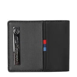 Puma BMW Black Solid Bi-Fold Wallet image 1
