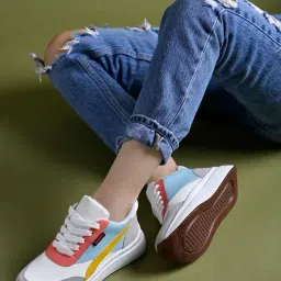 Shoetopia Women's White Casual Sneakers-picture-25