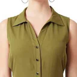 Miss Chase Olive Maxi Jumpsuit image 5