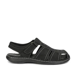 Bata Men's Black Fisherman Sandals image 2