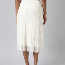 SHOWOFFFF Cream Midi Skirt image 2