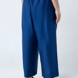 Diza by Westside Blue Solid Pants image 2