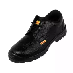 Safehawk Steel Toe Safety Shoes PVC Sole Low Ankle Black Synthetic Leather Size UK 10, Mpower-picture-18