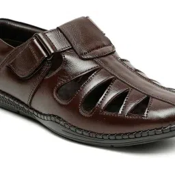 Teakwood Leathers Men's Brown Fisherman Sandals image 4