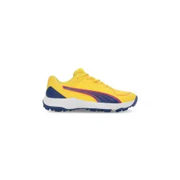 Puma 24 FH Rubber Unisex Yellow Cricket Shoes image 2