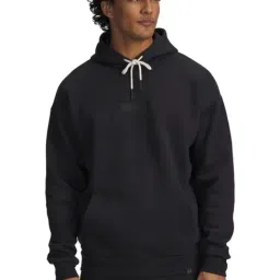 UNDER ARMOUR Black Project Rock Icon Regular Fit Hoodie-image-34
