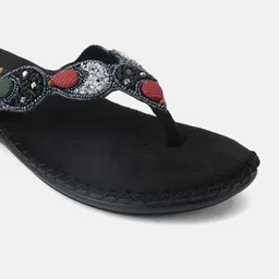 Anouk Women Embellished Party Open Toe Flats image 4