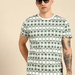 Being Human Geometric Print Pure Cotton T-shirt-picture-18