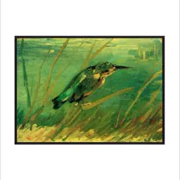 The Art House Green & Yellow Bird Design Framed Wall Art Painting image 2
