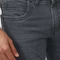 Peter England Jeans Grey Regular Fit Jeans image 4