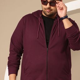 Sztori Plus Size Hooded Front Open Sweatshirt-picture-38