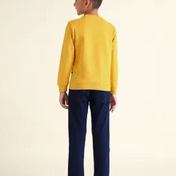 U.S. Polo Assn. Boys Yellow Cotton Printed Sweatshirt image 2