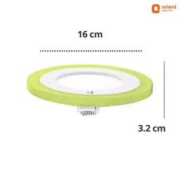 Orient 6 W Rainbow Dual Colour Round Recess Panel Light White & Green (Pack of 4) image 2