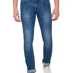 Spykar Blue Slim Fit Low Rise Jeans image 1