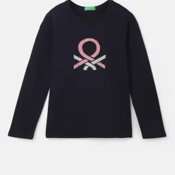 United Colors of Benetton Kids Black Printed Full Sleeves T-Shirt-picture-38