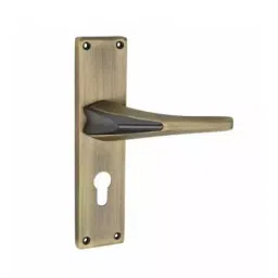 Jainson Locks Saga Bone Cylinder Mortise Handle Lock Set 62 mm x 200 mm Matt Antique + Black Finish, 697-picture-43