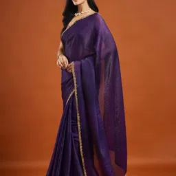 LOROFY Beads and Stones Pure Silk Bomkai silk Saree image 3