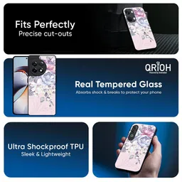 QRIOH Floral Printed Oneplus Nord 2T Back Case Mobile Accessories image 4
