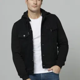 celio celio* Black Regular Fit Hooded Jacket-picture-34
