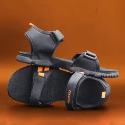 Asian Men's INFINITY-22 Black & Orange Floaters-picture-46