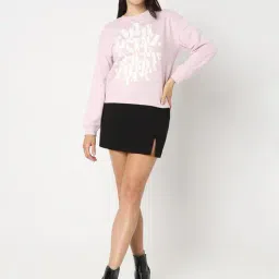 Vero Moda Lavender Graphic Print Sweatshirt image 5
